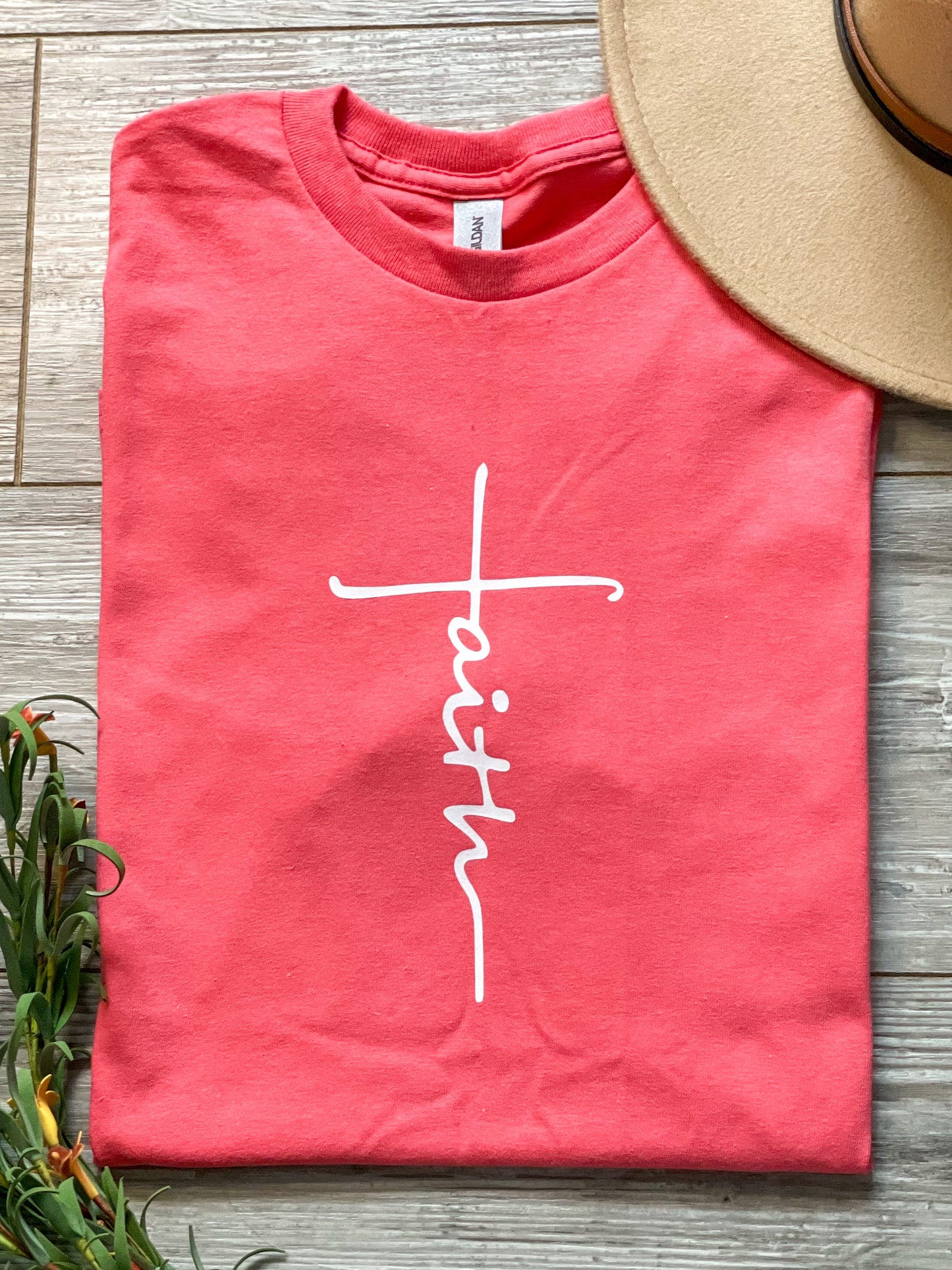 Faith T-Shirt with White Lettering