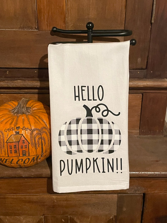 Hello Pumpkin Dish Towel