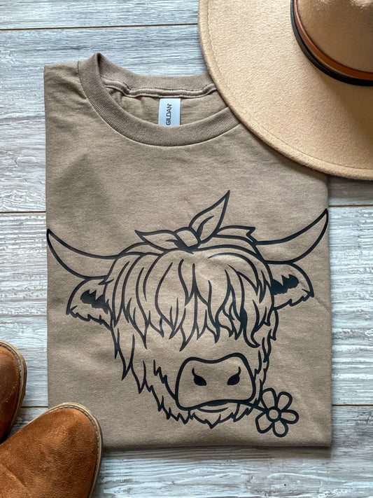 Highland Cow Tee