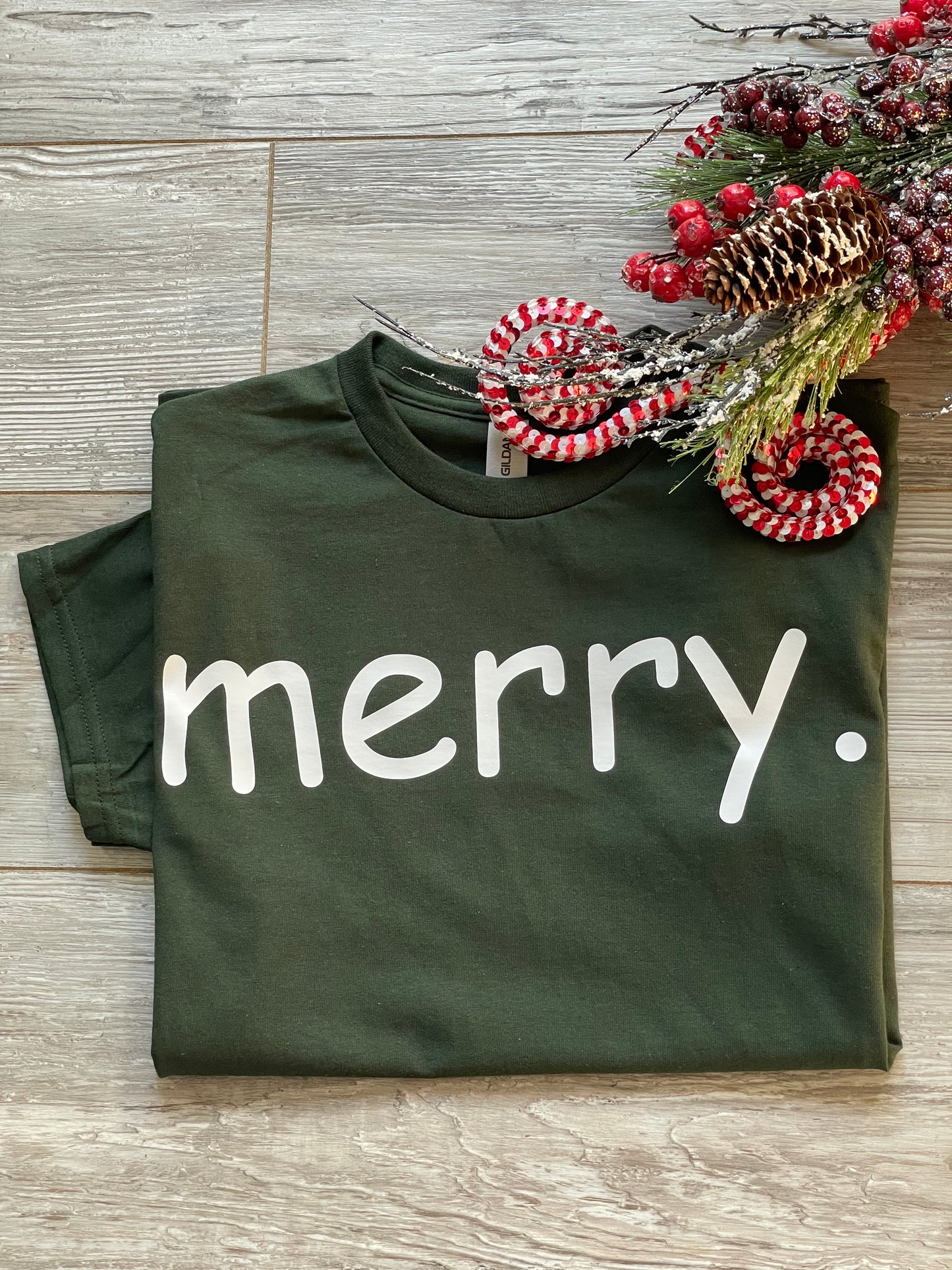 Green Merry. T-Shirt