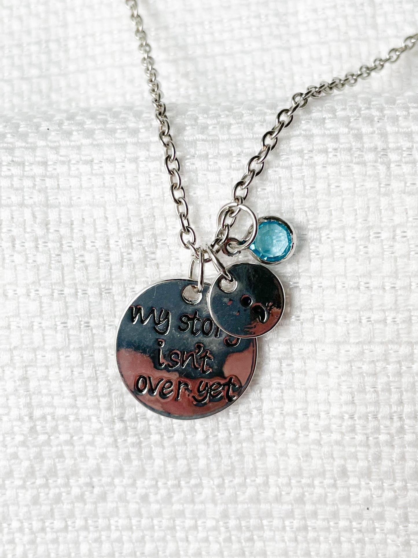 "My Story Isn't Over Yet" Charm Necklace