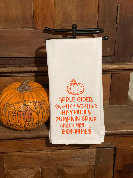 Pumpkins Dish Towel