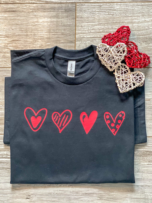 Row of Hearts T-Shirt